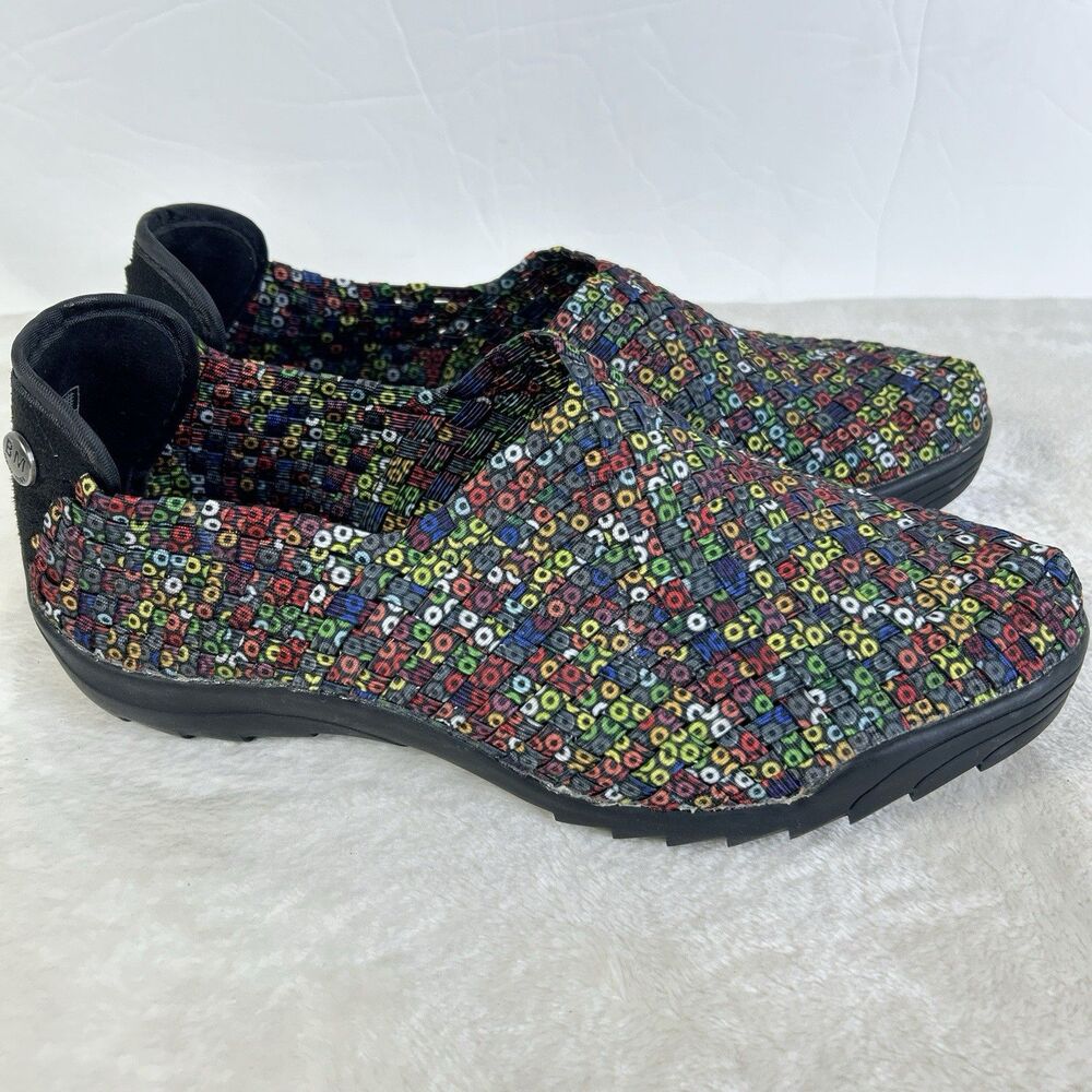 Bernie Mev Women's 38/ US 7 Rigged Jim Multicolor Slip-On Shoes